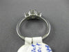ESTATE 1.09CT ROUND DIAMOND 14KT WHITE GOLD CLASSIC THREE STONE ENGAGEMENT RING