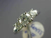 ESTATE 1.09CT ROUND DIAMOND 14KT WHITE GOLD CLASSIC THREE STONE ENGAGEMENT RING
