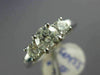 ESTATE 1.09CT ROUND DIAMOND 14KT WHITE GOLD CLASSIC THREE STONE ENGAGEMENT RING