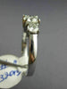 ESTATE 1.09CT ROUND DIAMOND 14KT WHITE GOLD CLASSIC THREE STONE ENGAGEMENT RING