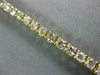 ESTATE 5.09CT ROUND CUT DIAMOND 14KT YELLOW GOLD 3D CLASSIC LOVE TENNIS BRACELET