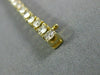 ESTATE 5.09CT ROUND CUT DIAMOND 14KT YELLOW GOLD 3D CLASSIC LOVE TENNIS BRACELET