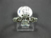 ESTATE .86CT DIAMOND 18K WHITE GOLD CLASSIC ROUND & OVAL CLASSIC ENGAGEMENT RING