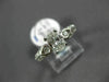 ESTATE .86CT DIAMOND 18K WHITE GOLD CLASSIC ROUND & OVAL CLASSIC ENGAGEMENT RING