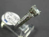 ESTATE .86CT DIAMOND 18K WHITE GOLD CLASSIC ROUND & OVAL CLASSIC ENGAGEMENT RING
