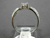 ESTATE .86CT DIAMOND 18K WHITE GOLD CLASSIC ROUND & OVAL CLASSIC ENGAGEMENT RING