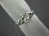 ESTATE .86CT DIAMOND 18K WHITE GOLD CLASSIC ROUND & OVAL CLASSIC ENGAGEMENT RING