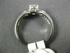ESTATE .86CT DIAMOND 18K WHITE GOLD CLASSIC ROUND & OVAL CLASSIC ENGAGEMENT RING