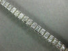 ESTATE 1.48CT PRINCESS CUT DIAMOND PLATINUM CLASSIC CHANNEL LOVE TENNIS BRACELET