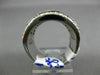 ESTATE LARGE 2.96CT DIAMOND & AAA SAPPHIRE 14KT WHITE GOLD 3D ANNIVERSARY RING