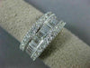 ESTATE WIDE 1.50CT DIAMOND 14K WHITE GOLD SEMI ETERNITY WEDDING ANNIVERSARY RING