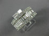 ESTATE WIDE 1.50CT DIAMOND 14K WHITE GOLD SEMI ETERNITY WEDDING ANNIVERSARY RING