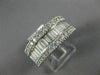 ESTATE WIDE 1.50CT DIAMOND 14K WHITE GOLD SEMI ETERNITY WEDDING ANNIVERSARY RING