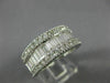 ESTATE WIDE 1.50CT DIAMOND 14K WHITE GOLD SEMI ETERNITY WEDDING ANNIVERSARY RING