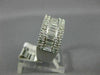 ESTATE WIDE 1.50CT DIAMOND 14K WHITE GOLD SEMI ETERNITY WEDDING ANNIVERSARY RING