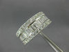 ESTATE WIDE 1.50CT DIAMOND 14K WHITE GOLD SEMI ETERNITY WEDDING ANNIVERSARY RING