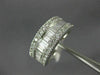 ESTATE WIDE 1.50CT DIAMOND 14K WHITE GOLD SEMI ETERNITY WEDDING ANNIVERSARY RING