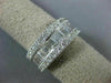 ESTATE WIDE 1.50CT DIAMOND 14K WHITE GOLD SEMI ETERNITY WEDDING ANNIVERSARY RING