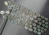 ESTATE EXTRA LARGE 10.28CT DIAMOND 18KT WHITE GOLD ELONGATED CHANDELIER EARRINGS