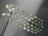 ESTATE EXTRA LARGE 10.28CT DIAMOND 18KT WHITE GOLD ELONGATED CHANDELIER EARRINGS