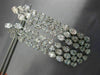 ESTATE EXTRA LARGE 10.28CT DIAMOND 18KT WHITE GOLD ELONGATED CHANDELIER EARRINGS