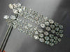 ESTATE EXTRA LARGE 10.28CT DIAMOND 18KT WHITE GOLD ELONGATED CHANDELIER EARRINGS