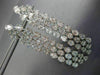ESTATE EXTRA LARGE 10.28CT DIAMOND 18KT WHITE GOLD ELONGATED CHANDELIER EARRINGS