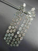 ESTATE EXTRA LARGE 10.28CT DIAMOND 18KT WHITE GOLD ELONGATED CHANDELIER EARRINGS