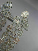ESTATE EXTRA LARGE 10.28CT DIAMOND 18KT WHITE GOLD ELONGATED CHANDELIER EARRINGS