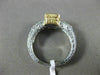 ESTATE WIDE 1.26CT DIAMOND & AAA TANZANITE 14KT TWO TONE GOLD 3D ENGAGEMENT RING