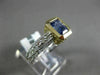 ESTATE WIDE 1.26CT DIAMOND & AAA TANZANITE 14KT TWO TONE GOLD 3D ENGAGEMENT RING