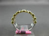 ESTATE WIDE 1.03CT DIAMOND 18KT TRI COLOR GOLD MULTI ROW BEZEL ANNIVERSARY RING