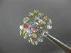 ESTATE WIDE 1.03CT DIAMOND 18KT TRI COLOR GOLD MULTI ROW BEZEL ANNIVERSARY RING