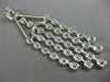 ESTATE EXTRA LARGE 12.03CT DIAMOND 18KT WHITE GOLD ELONGATED CHANDELIER EARRINGS