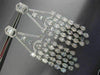 ESTATE EXTRA LARGE 12.03CT DIAMOND 18KT WHITE GOLD ELONGATED CHANDELIER EARRINGS