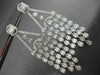 ESTATE EXTRA LARGE 12.03CT DIAMOND 18KT WHITE GOLD ELONGATED CHANDELIER EARRINGS