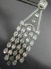 ESTATE EXTRA LARGE 12.03CT DIAMOND 18KT WHITE GOLD ELONGATED CHANDELIER EARRINGS