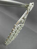 ESTATE EXTRA LARGE 12.03CT DIAMOND 18KT WHITE GOLD ELONGATED CHANDELIER EARRINGS
