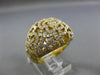 ESTATE WIDE 1.41CT DIAMOND 18KT YELLOW GOLD OPEN FILIGREE FLOWER CROSS FUN RING
