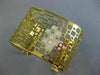 ESTATE LARGE .60CT DIAMOND 14KT YELLOW GOLD SQUARE OPEN FILIGREE BANGLE BRACELET