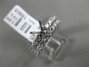 ESTATE 1.06CT DIAMOND 18KT WHITE GOLD 3D SEMI MOUNT ENGAGEMENT WEDDING RING SET