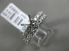 ESTATE 1.06CT DIAMOND 18KT WHITE GOLD 3D SEMI MOUNT ENGAGEMENT WEDDING RING SET