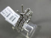 ESTATE 1.06CT DIAMOND 18KT WHITE GOLD 3D SEMI MOUNT ENGAGEMENT WEDDING RING SET