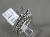 ESTATE 1.06CT DIAMOND 18KT WHITE GOLD 3D SEMI MOUNT ENGAGEMENT WEDDING RING SET