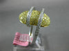 ESTATE LARGE 2.37CT WHITE & FANCY YELLOW DIAMOND 18K 2TONE GOLD ANNIVERSARY RING