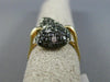 ESTATE 1.11CT WHITE & BLACK DIAMOND 14KT WHITE YELLOW & BLACK GOLD FLEXIBLE RING