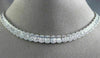 ESTATE EXTRA LARGE 14.28CT DIAMOND 18KT WHITE GOLD 3D ETERNITY TENNIS NECKLACE