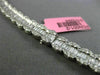 ESTATE EXTRA LARGE 14.28CT DIAMOND 18KT WHITE GOLD 3D ETERNITY TENNIS NECKLACE