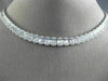 ESTATE EXTRA LARGE 14.28CT DIAMOND 18KT WHITE GOLD 3D ETERNITY TENNIS NECKLACE