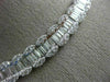 ESTATE EXTRA LARGE 14.28CT DIAMOND 18KT WHITE GOLD 3D ETERNITY TENNIS NECKLACE